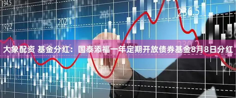 大象配资 基金分红：国泰添福一年定期开放债券基金8月8日分红